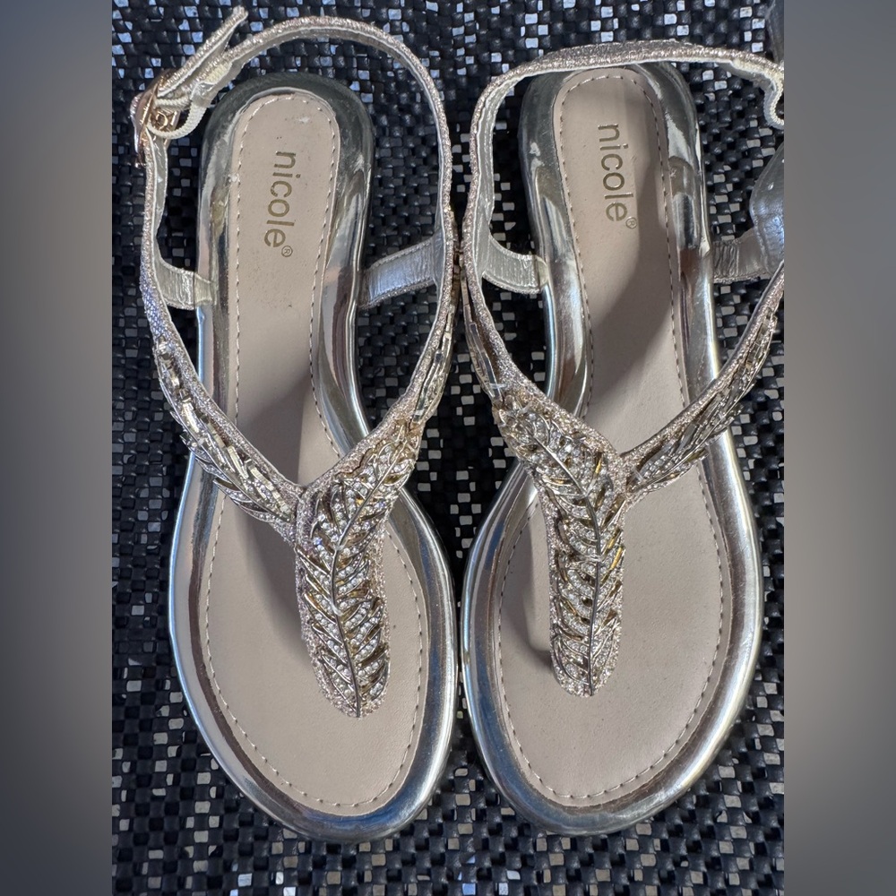 Nicole Women's Glittering Sandals - Silver and gold - Picture 5 of 7